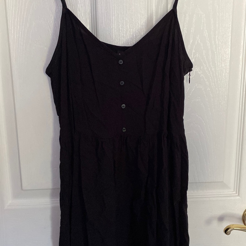 H&M Black Dress With Buttons